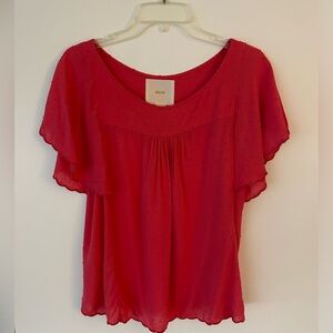 Maeve butterfly sleeve top, fuchsia, size S